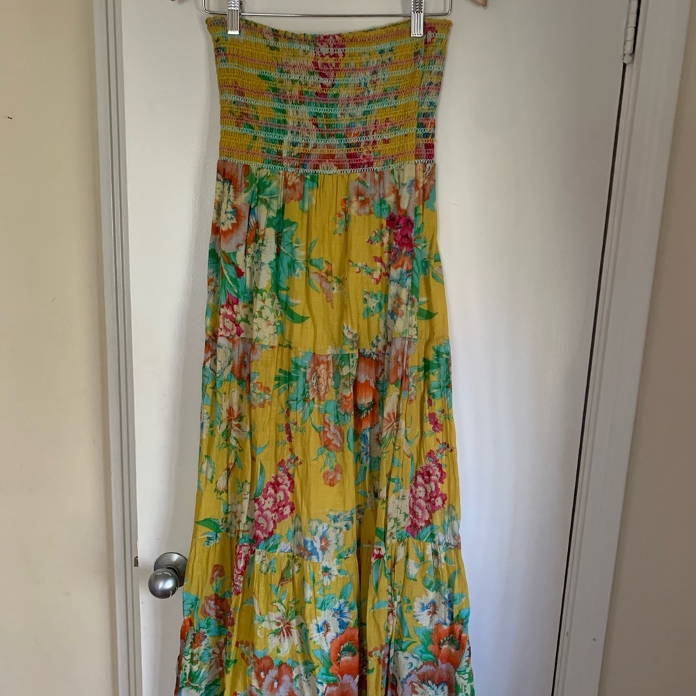 Yellow Floral Maxi Dress